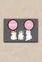 Conceptum Yummy Alfombrilla para Gatos Multicolor 40 x 60 cm